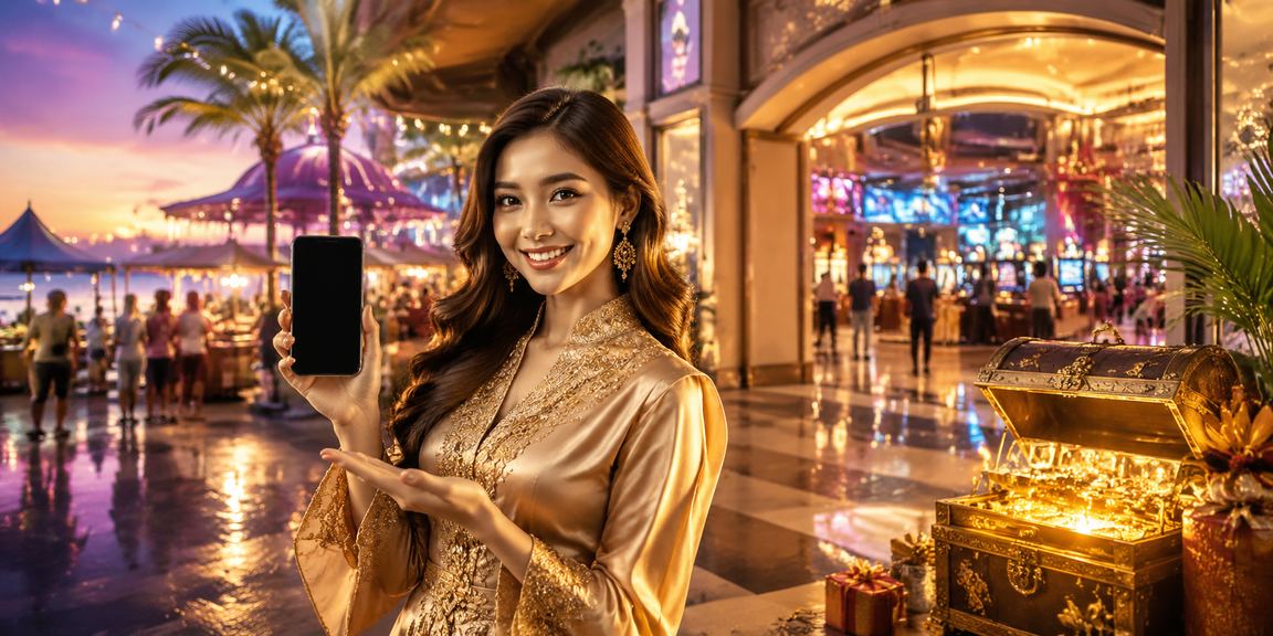 Pemain menikmati permainan slot kasino dalam talian menggunakan telefon pintar di Malaysia